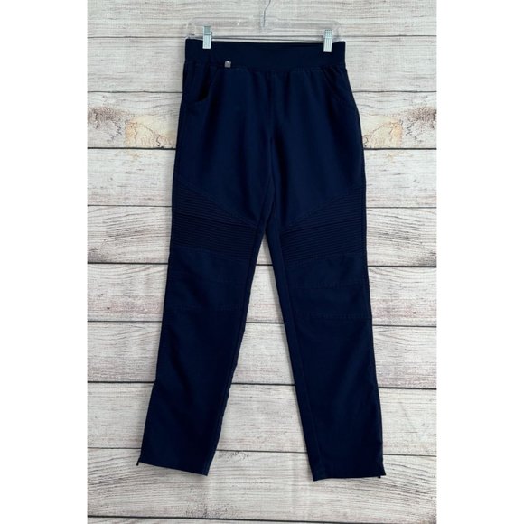 Figs Pants - Figs Kanye Moto Scrub Slim Fit Pull On Pants Women's Size‎ XS Navy